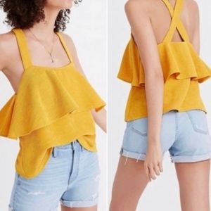 🎆HOST PICK🎆 Madewell Tiered Ruffle Tank Top
